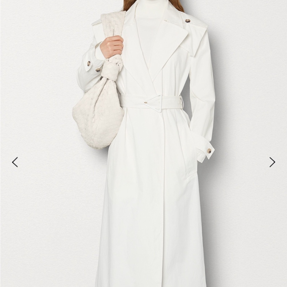Bottega Veneta White Trench Coat XS NWT